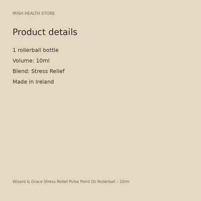 Wizard & Grace Stress Relief Pulse Point Oil Rollerball – 10ml product details