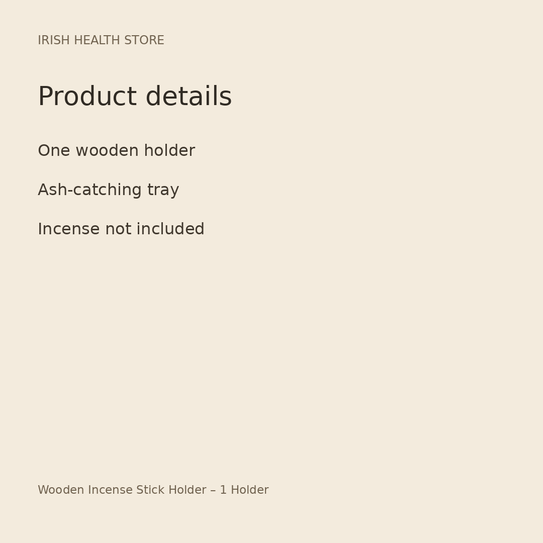 Wooden Incense Stick Holder – 1 Holder product details